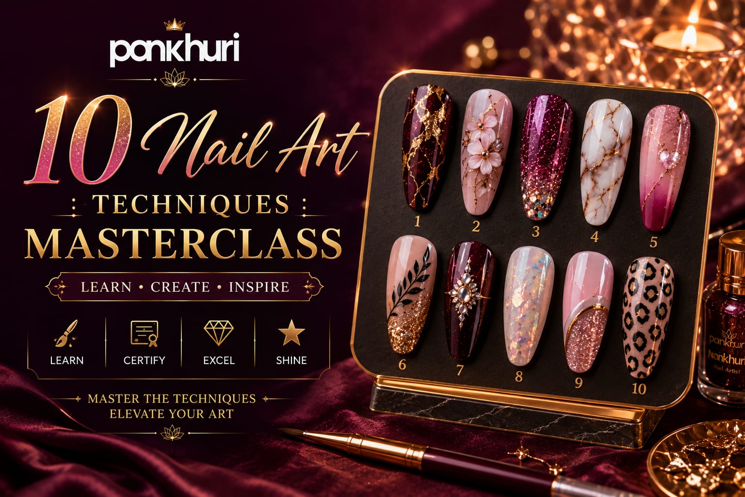 10 Nail Art Techniques : Masterclass